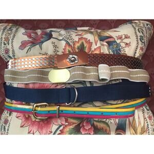 womans vintage belts, set of 4, size m